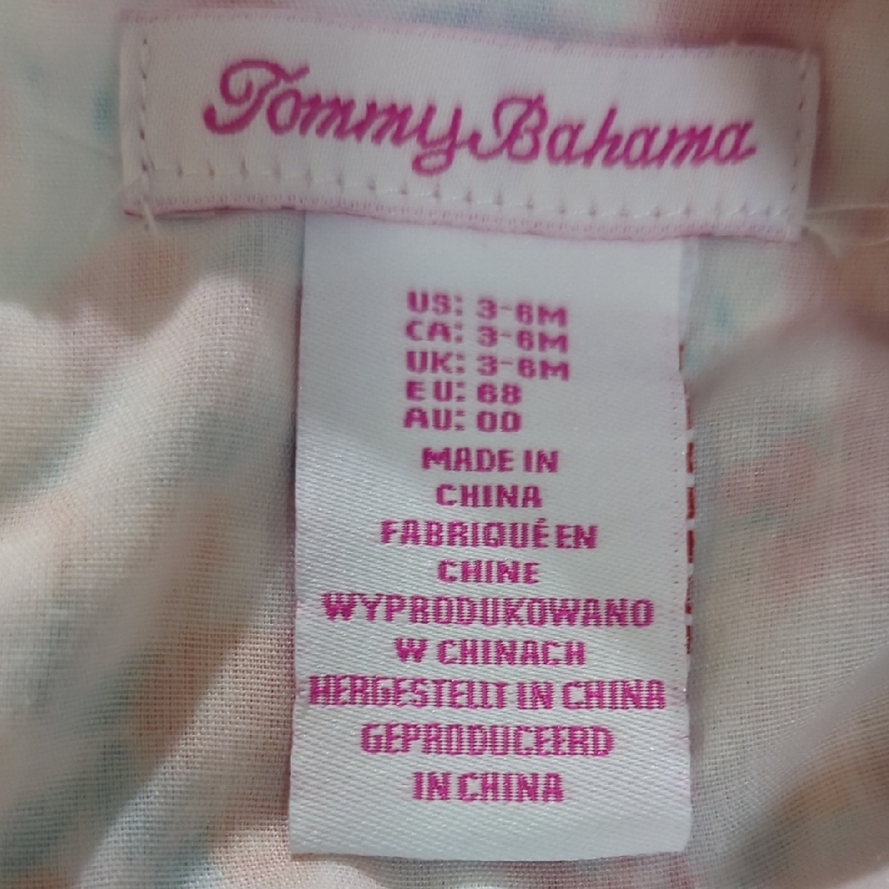 Size 3-6M Baby Girls Tommy Bahama Multicolor Baby Dress - Picture 8 of 11